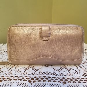 Tignanello Gold Metallic Wallet